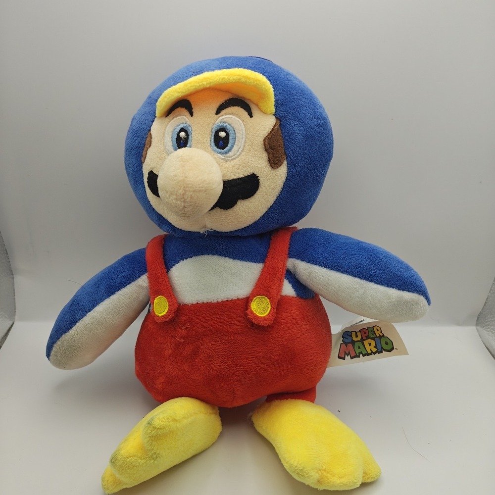Super Mario Nintendo Plush 16 Inch Penguin Mario Stuffed Toy Soft Ice 2021 D22